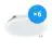 Multipack 6x Philips LED Downlight DN065B Metal White 19W 2000lm 110D - 830 Warm White | 225mm - Cutout 200mm - IP20